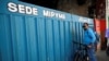 Sede de una empresa privada (mipyme) que comercializa alimentos en La Habana. (Yamil Lage/AFP)