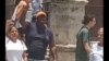 La protesta frente la Catedral de La Habana, para exigir la libertad de presos políticos del 11J.