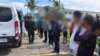Balseros cubanos capturados por las autoridades migratorias.