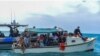 Balseros interceptados en agosto 29 de 2022 (Cortesía del Coast Guard de EEUU)