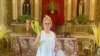 La Dama de Blanco Leticia Ramos Herrería, en Camagüey, logró asistir a misa este Domingo de Ramos. (Foto: Facebook)
