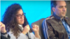 Periodista cubana Yadiris Luis Fuentes en la Asamblea de la SIP en Madrid.