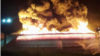 El incendio en el tanque de combustible de Matanzas.