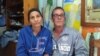 Eralidis Frómeta, junto a su esposo, el periodista independiente Lázaro Yuri Valle Roca. (Foto: Facebook)