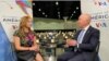 El secretario de Seguridad Nacional de EEUU habla con la periodista de Voz de América, Celia Mendoza, sobre migración en el marco de la IX Cumbre de las Américas, el jueves 9 de junio de 2022.