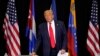 El presidente Donald Trump en una mesa redonda sobre Venezuela en la iglesia Centro Adoración de Jesús, en Doral, Florida.