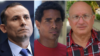 Los presos de conciencia José Daniel Ferrer, Luis Manuel Otero Alcántara y Félix Navarro, de izquierda a derecha.