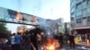 Protestas en Irán el 21 de septiembre de 2022, después de la muerte de Mahsa Amini. (West Asia News Agency vía Reuters).