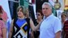 Lis Cuesta junto a su esposo, el gobernante Miguel Díaz-Canel, en una imagen de archivo.