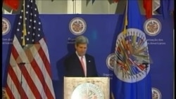 John Kerry pide a la OEA respeto para los derechos humanos en Cuba John Kerry pide a la OEA respeto para los derechos humanos en Cuba