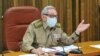 Raúl Castro durante una reunión en junio pasado, en la que anunció el inicio de la "desescalada" de la pandemia en Cuba.