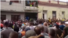 Protesta en Cárdenas, Matanzas, el 11 de julio de 2021.