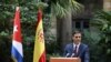 El presidente del gobierno en funciones Pedro Sánchez, en una visita a La Habana el 23 de noviembre de 2018. REUTERS/Alexandre Meneghini