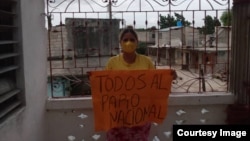 Activista de Sancti Spíritus se suma al llamado al Paro Nacional.