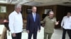 Foto de Archivo: El gobernante de Cuba, Miguel Díaz-Canel, el Secretario del Consejo de Seguridad de la Federación Rusa, Nikolai Patrushev, y el general Raúl Castro.