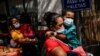 Migrantes en busca de asilo de América Central en frontera EEUU-México.