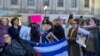 Manifestación por el 8 de marzo en la capital de España.