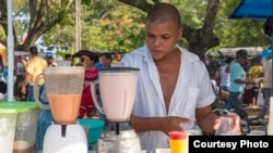 Un cuentapropista cubano.
