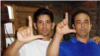 Yordan Mariño (izq.) y Eduardo Cardet del Movimiento Cristiano Liberación.