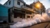 Una fumigación en Cuba.