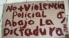 Momento del arresto del hijo de José Daniel Ferrer cuando ya el líder de la Unión Patriótica de Cuba había sido forzado a golpes a entrar en un auto.